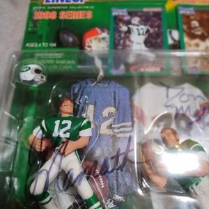 Autographed Joe Namath/Don Maynard Classic Double Starting Lineup